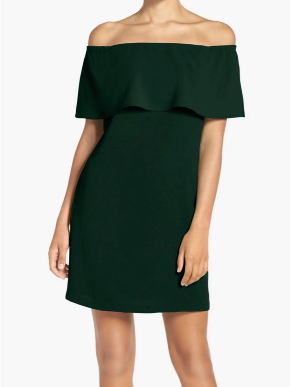 Charles Henry Off-Shoulder Black Dress - Picture 3 of 7